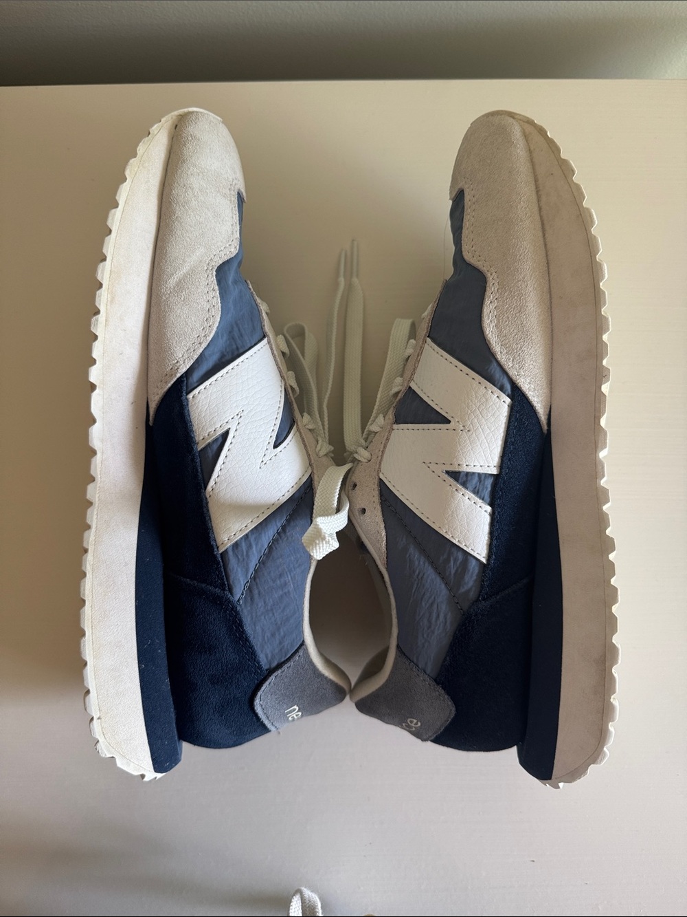 New Balance 237 Sneakers in Navy, Gray and White Retro - Picture 7 of 9